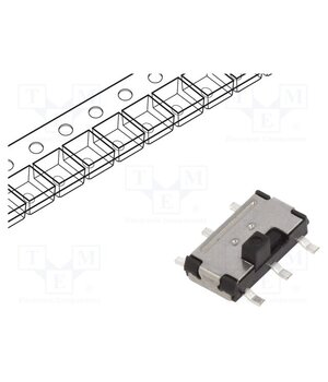 AYZ0202AGRLC Switch: slide; Pos: 2; DPDT; 0.1A/12VDC; ON-ON; SMT; -10÷60°C; 100MΩ 3e8JUwR4t-_mN8wLRXklSDDpAbwie9AqiMAXOuTqkgs
