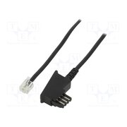 50236 Cable: telephone; RJ11 plug,TAE F plug; 3m; black; Insulation: PVC 8CZU6P8qTJdyC9B4gwOUsiHOjUIyECDQtjvLpPaCq30