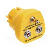TM10 Earthing plug; ESD; yellow; 1MΩ tJEiyKi6EpQ2qv7imAZD1LnQzDdqUgWXChJjzrUuqAc