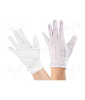 109-0081 Protective gloves; ESD; L; polyester,polyurethane; white Afh9iXEKGPQGbkulfhmXFABUtypipK_e8V550iKhdas