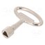 2.KL-T9.002-02 Key; zinc and aluminium alloy; nickel; Key code: T9; 65mm b_TWZB6miectWrJ0iZfPiPp2wUXNuxkAuy5RJJVZqbc