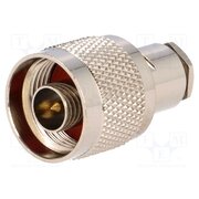 H3254A TEFLON Connector: N; plug; male; 1kV; straight; 50Ω; soldering,clamp; PTFE 7MiQ2DPme-9poE_otiWJ3FI3_4nI_LnQ5iG0PdmPta4
