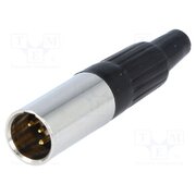 MXLR-4W Connector: XLR mini; plug; male; PIN: 4; for cable; soldering jYsV14uRj2unK9fNLfXzhgWMFuDh4P3XFgyA2AI8nWY