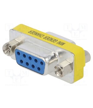 AK-AD-16 Adapter; D-Sub 9pin socket,both sides; Plating: nickel plated ew_I78CejbLnxeL03JL9x0q61k1UzE2QsKsW5KoPPqA