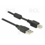 DATORU KABELIS USB 2.0 A <-> USB B, 480 Mbps, 1 m, ar ferīta filtru, Lanberg

 CKAK115_1F.jpg