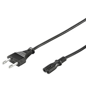 KABELIS AC 250V 2,5A ar spraudni, 1,8 m, melns CE

 CKA410J.jpg