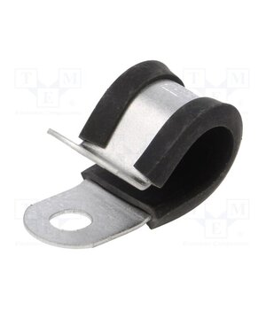 166-50600 Fixing clamp; ØBundle : 11mm; W: 12.7mm; steel; Cover material: PVC K9Fh9KozCN-PL5916LWNDp8RuYLg95N5J4-v_eiHeMw