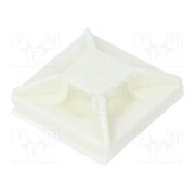 ABM1M-A-C Holder; self-adhesive; polyamide; white; Tie width: 2.5mm; Ht: 4mm bD623MsHr1Fl5Dng79Wfev5G18sxDXtMgZliYETxRZM