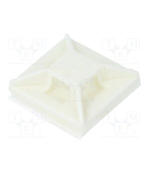 ABM1M-A-C Holder; self-adhesive; polyamide; white; Tie width: 2.5mm; Ht: 4mm bD623MsHr1Fl5Dng79Wfev5G18sxDXtMgZliYETxRZM