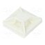 ABM1M-A-C Holder; self-adhesive; polyamide; white; Tie width: 2.5mm; Ht: 4mm bD623MsHr1Fl5Dng79Wfev5G18sxDXtMgZliYETxRZM