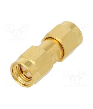 132168 Coupler; SMA male,both sides; straight; 50Ω; PTFE; gold-plated u9X1_x8FZZeYhnX1uHdscOgdZ-EVLOkC9wPG4EuhNtU