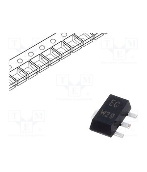 BCV49,115 Transistor: NPN; bipolar; Darlington; 60V; 0.5A; 1.3W; SC62,SOT89 GGN3cAWeDfBM3OX-WiFNhnkIWtm5xwtjHlxXMGNAd7Q