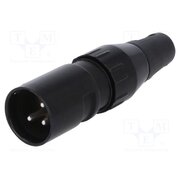 709-0300 Connector: XLR; plug; male; 15A; 50V; PIN: 3; straight; for cable OkMrtYfFejl1kZ1g6I78jglYAkcTTAi0d2gVUaj_hGc