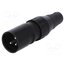 709-0300 Connector: XLR; plug; male; 15A; 50V; PIN: 3; straight; for cable OkMrtYfFejl1kZ1g6I78jglYAkcTTAi0d2gVUaj_hGc