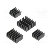 FIT0651 Heatsink; black; aluminium; 4pcs; thermal adhesive tape 2Uh4nOnFyFTCMSSRIPlWR-xYpZU_GLX7NzfB1OkbGLk
