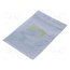 013-0010 Protection bag; ESD; L: 406mm; W: 305mm; Thk: 75um; 100pcs; 1MΩ÷10GΩ WDUTf8NYdSYSooqgxRdW7Rkrjg9MmOSlYvBS6Q9QBt8
