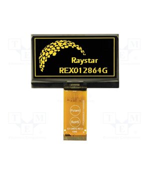 REX012864GYPP3N00000 Display: OLED; graphical; 2.42"; 128x64; Dim: 60.5x37x2.15mm; 1x31 aOuxmeDqw05h9218_xAXk6g-00ZYF9nbRhGU2PkWGss