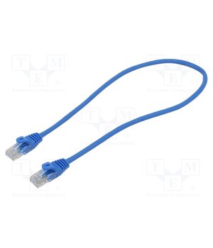 KABSI AL-OEM-299B Patch cord; RJ45 plug,both sides; U/UTP; 5e; CCA; 0.5m; blue; 26AWG lj51k1hKA0hOkLn_NiEUI0vNfp4N1VihQaTiKb45mLc