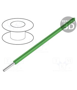3055/1 GR005 Wire; HookUp Wire; 18AWG; wire; Cu; PVC; green; 300V; 30.5m; 100ft daTubwMbSAPWPQwqwJnZV2JmF1pzumVaph0aMY5sal0