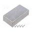 G0124F Enclosure: shielding; X: 60mm; Y: 111mm; Z: 30mm; aluminium; natural XiPyOsECKMC8YRwknMM__jXK3pe5aRjJoFXAu0ckiKk