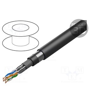 1303E.00305 Wire; S/FTP; 4x2x24AWG; industrial Ethernet; Cat 6a; stranded; Cu qfrfccaP2H5Ww8UMveC4Yczz7BxMwZv6F4YHq7K3bxM