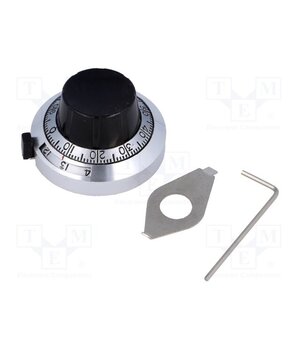 GP3-6.35-46X25 Precise knob; with counting dial; Shaft d: 6.35mm; Ø46x25mm gu_cMmUfjmIAQUgo3DhcpEh0UUERR9xl4cd7RfF7kzA