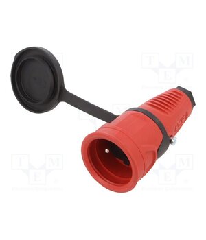 2411-RSW Connector: AC supply; female; socket; 2P+PE; 250VAC; 16A; for cable loI9-5iOHUR3UiSbltaVnCP7pkYYfn9HOb5InMVMvGA