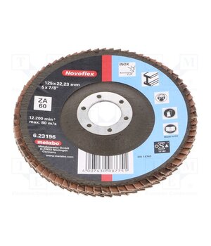 623196000 Flap grinding wheels; Ø: 125mm; Granularity: 60; 22.23mm cvSl1SPcZhl8rdrunAeCcjUU7J_hllc-QkVFprVNX8s