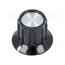 1-1437624-0 Knob; with flange; plastic; Øshaft: 6.35mm; Ø14.7x15mm; black; PKA 410OJ8C8wUR_gKwfHOxFyg6X_eMvHPs1RZ3h2F2gD8Y