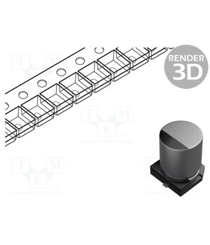 GXC1E151MCQADNGS Capacitor: hybrid; -55÷135°C; ±20%; 150uF; 25VDC; SMD; Ø8x10mm jjfJE4glUrS5R07rpnR5il48Z2gPrrz1507yzdYU0Es