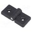 CFG.40/40 SH-6 Hinge; Width: 74mm; technopolymer PA; black; H: 36mm; for profiles CW92uHKC6mOK6y5EdLhsqiWPDLbz3dNk1BZeTax7JsQ