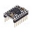 A4988 STEPPER MOTOR DRIVER CARRIER BLACK Stepper motor controller; A4988; 1.2A; Uin mot: 8÷35V; Kit: module VADwC_h_JutZlQLlRDcMG9emMYmAMyF0YQkWO6QGRog