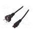 AK-440103-018-S Cable; CEE 7/7 (E/F) plug,IEC C5 female; 1.8m; black; 10A; 250V ZPahzsUEkzdCv_N8DuseuK_1_8mWSnSqzZkig38uytE