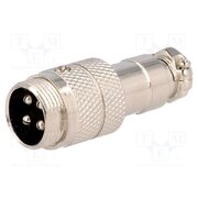MIC344 Connector: microphone; plug; male; PIN: 4; for cable; straight ZQYR4734Ky3WS2nl2uM3T6OyKwLExpLEEd16iM6sIfs