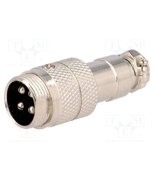 MIC344 Connector: microphone; plug; male; PIN: 4; for cable; straight ZQYR4734Ky3WS2nl2uM3T6OyKwLExpLEEd16iM6sIfs