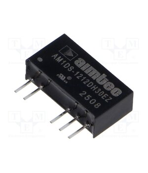 AM1DS-1212DH30EZ Converter: DC/DC; 1W; Uin: 9.6÷14.4VDC; Uout: 12VDC; Uout2: -12VDC oySgoFC5A0gdW8C_px3YMjTxUZGKXbW4d2aT-irQSwA