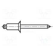 TAPK 33 BS Rivet; aluminium; Rivet diam: 2.4mm; L.rivet: 6mm; BN: BN 925 G276D7ATcqnbsAcjwFnqFbHjmQ6PFDxS6Lph6R2NbSE