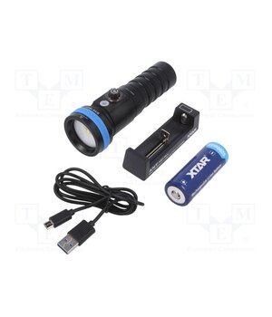 D30 1600 FULL SET 1600LM LED +BATTERY Torch: LED; L: 146mm; 400lm,800lm,1600lm; Ø: 46mm; IPX8; diving hwF_afMVMqYhD8_PGVkimdHcehHq1puyyNS-kAlXa7M