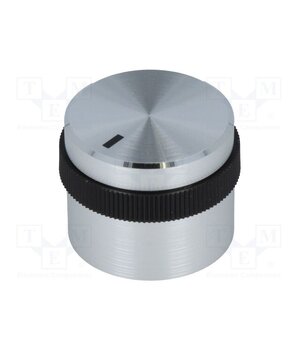 A1422469 Knob; with pointer; aluminium,plastic; Øshaft: 6mm; Ø22.1x14.3mm xAQXuIUbuzZP5-W3kubbPpgkjNjxprfGkJpFZ3ygeJY