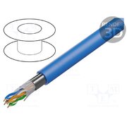 10GB24.06305 Wire; U/UTP; 4x2x23AWG; 6a; wire; Cu; Insulation: LSZH; blue; 305m lCV4JxXInRfkZbkJjIj7WOPM9pVLFMsufsNxYvgDXUU