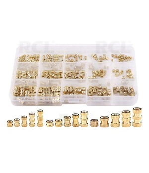 Misiņu riekstu komplekts, M2 M3 M4, 250 gab.

 ITVM01R.jpg