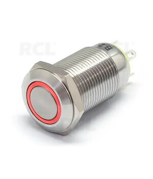 PUSH BUTTON SWITCH OFF-(ON) 12V DC, 3A, ø12mm, IP67, ar sarkanu LED indikāciju

 CPR01911R.jpg