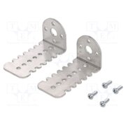 25D MM METAL GEARMOTOR BRACKET PAIR Bracket; silver; Mount.holes raster: 17mm; Dim: 27x52x25mm; 2pcs. _iXBsLzzzc8p6FDD1dq9LSnUnrVxhg_tyEJ8_dBdb40