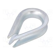 KU20 Thimble for rope; steel; for rope; Ørope: 20mm; zinc; DIN 6899B 0q4alDDB1MTFa1Yo-yEndeWF_tf6vXUhLKhPyc7T7oU