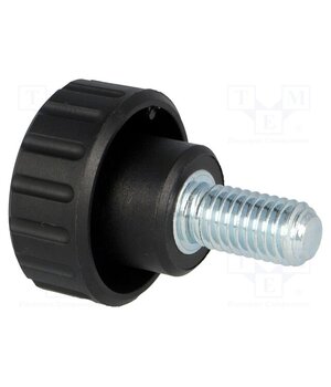 6661 Knob; Ø: 25mm; Ext.thread: M8; 16mm; H: 19mm; polyamide; knurled SWJJhqj5rj6fKKv3LGAxAV-jZpQLck7tJAYS5e7vmZo