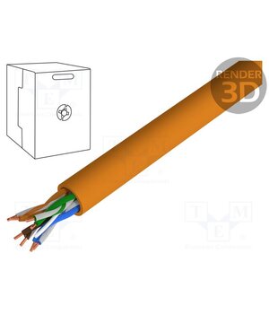 TI0049 Wire; BiTLAN,U/UTP; 4x2x23AWG; 6; data transmission; wire; Cu; 305m Ee6Xj9mxMxAq35ikCVjADVXuW0BSwKPnR3ICCeUhkKw