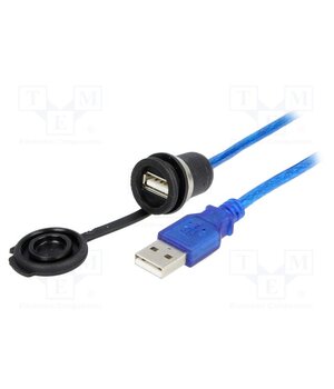 1310-1002-03 Cable; USB 2.0,with protective cap; USB A socket,USB A plug 93cCSusNXqdUlSOuwJxBKN-132i8y9gmoTkk_2vJRhA