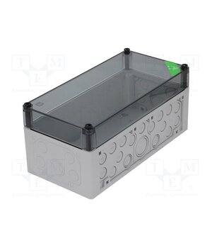 74500101 Enclosure: junction box; X: 150mm; Y: 300mm; Z: 132mm; polycarbonate lk6Facc4N2Uj1Qu5dOABpYk-VI-oD-oE0gM_QRQKSoc