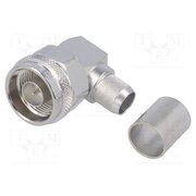 J01020A0046 Connector: N; plug; male; angled 90°; 50Ω; soldering,crimped; PTFE 15hHYnev88hRZys-dxI6qBA2Efr1SAFUlOyoBR0VHcc