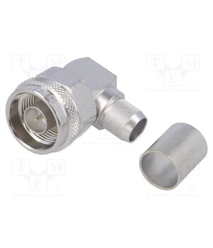 J01020A0046 Connector: N; plug; male; angled 90°; 50Ω; soldering,crimped; PTFE 15hHYnev88hRZys-dxI6qBA2Efr1SAFUlOyoBR0VHcc